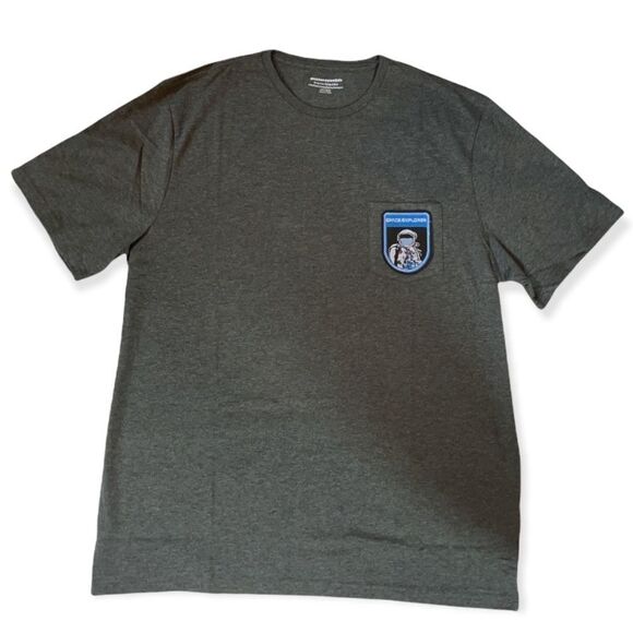 NWT Wool + Pepper Co. Space Explorer Unisex Pocket Tee - Picture 1 of 3